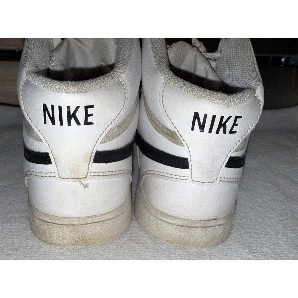 NIKE Court Vision Mid Mens Basketball Shoes DN3577-101 - White / Black - Size 8 - Picture 4 of 8